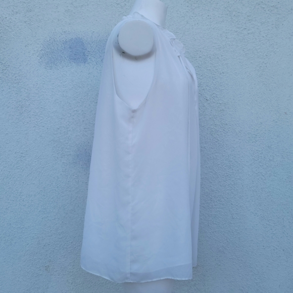 Max Studio Sleeveless Bohemian Ruffle/Tuesday Top - Picture 4 of 9